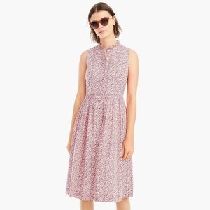 J Crew Liberty print midi dress